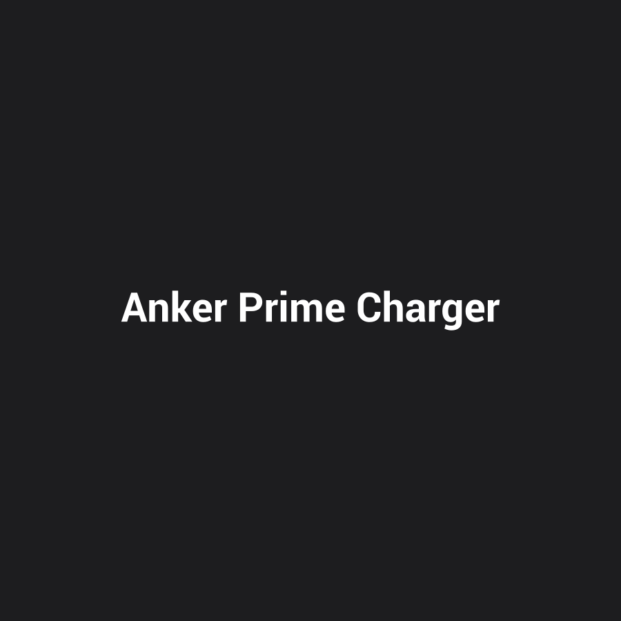 Anker Prime Charger (160W, 3 Ports, Smart Display) — placeholder image, replace with real product photo