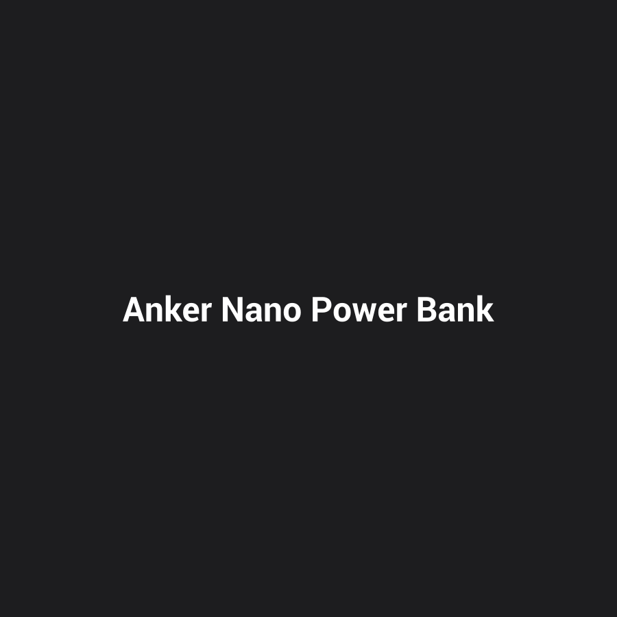 Anker Nano Power Bank (5K, MagGo, Slim) — placeholder image, replace with real product photo